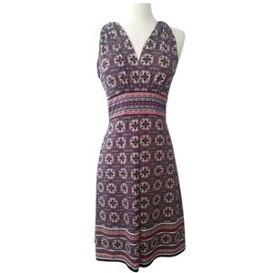 Max Studio Geometric Print Midi Dress